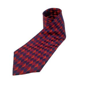 BELISI Men's Tie Hand Made Silk Geometric Tie